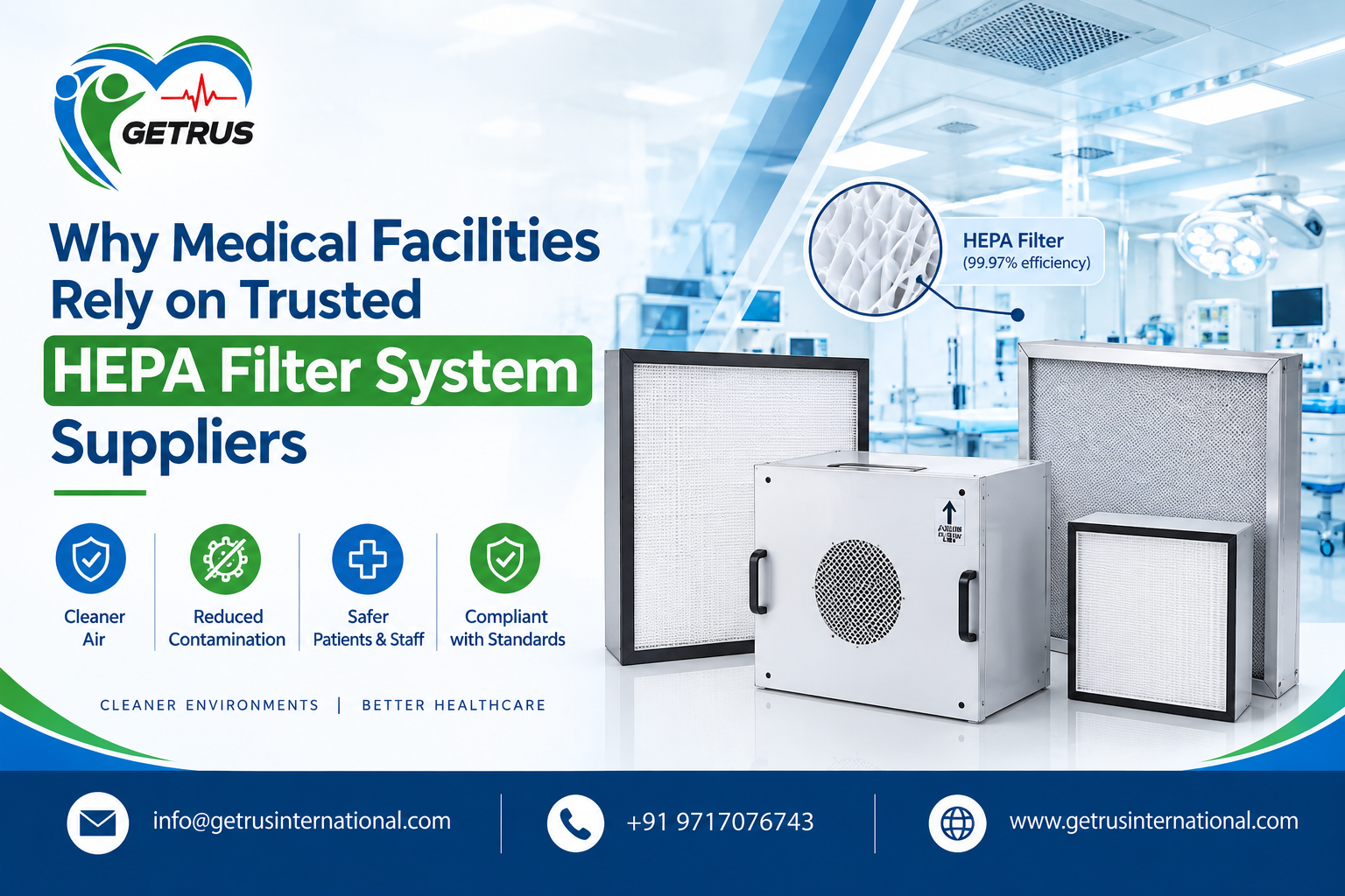 Why Medical Facilities Rely on Trusted HEPA Filter System Suppliers